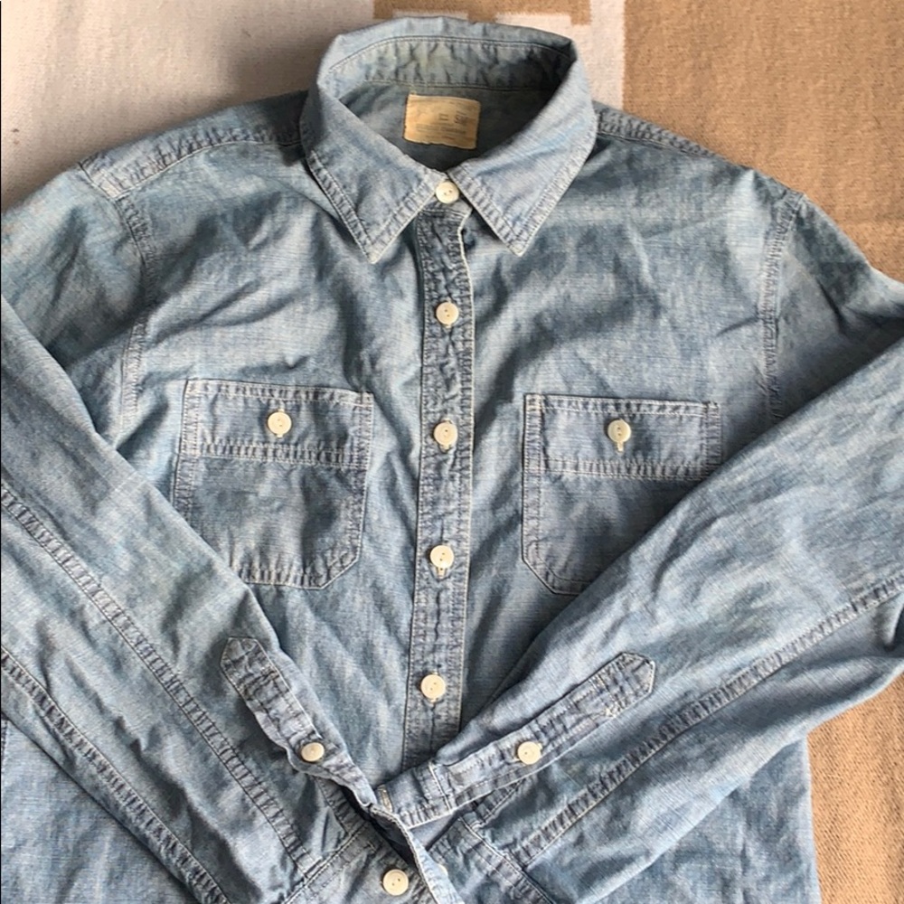 J. Crew Japanese Selvage Chambray Shirt